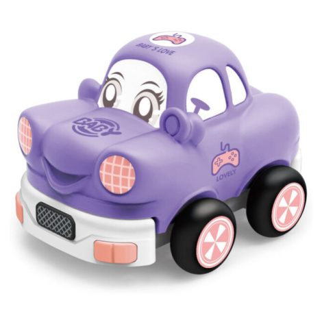 Auto soft s tvárou RC 13 cm fialové Wiky