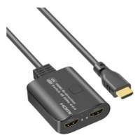 PremiumCord HDMI 2.0 Switch 4K@60Hz, 4:4:4 obojsmerný 2-1 alebo 1-2