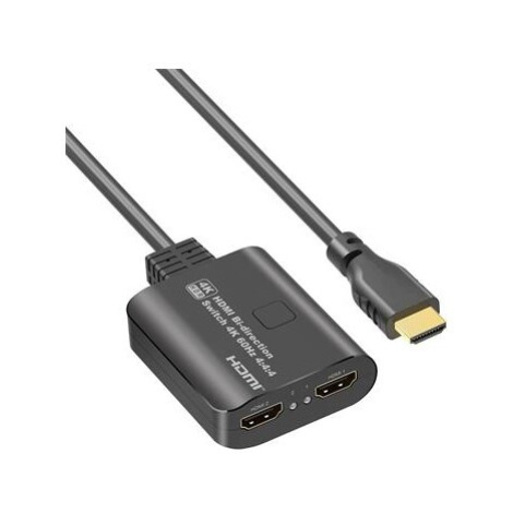 PremiumCord HDMI 2.0 Switch 4K@60Hz, 4:4:4 obojsmerný 2-1 alebo 1-2