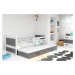 BMS Detská posteľ s prístelkou RICO 2 | 80 x 190 cm FARBA KONŠTRUKCIE: Biela, DOPLNKOVÁ FARBA: Z