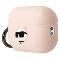 Original case KARL LAGERFELD KLAP2RUNCHP pre Apple Airpods Pro 2 (3D Sil NFT Choupette / pink)