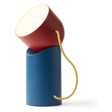 Červeno-modrá LED stolná lampa (výška 14 cm) Orbe – Lexon