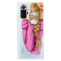 Odolné silikónové puzdro iSaprio - My Coffe and Blond Girl - Xiaomi Redmi Note 10 Pro