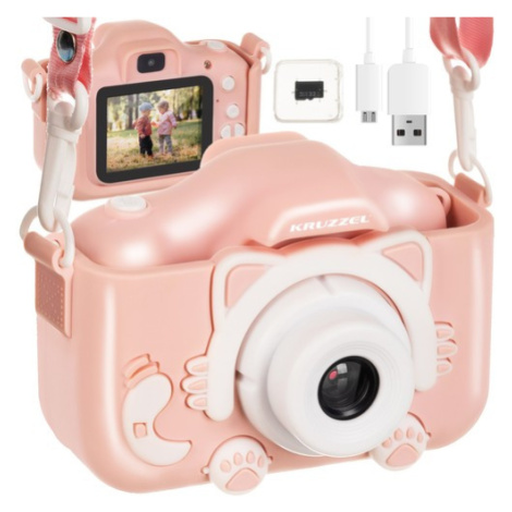 Ružový digitálny fotoaparát Kruzzel AC22296