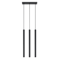 Čierne závesné svietidlo Nice Lamps Fideus, dĺžka 30 cm