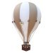 Dadaboom.sk Dekoračný teplovzdušný balón - béžová/biela - S-28cm x 16cm