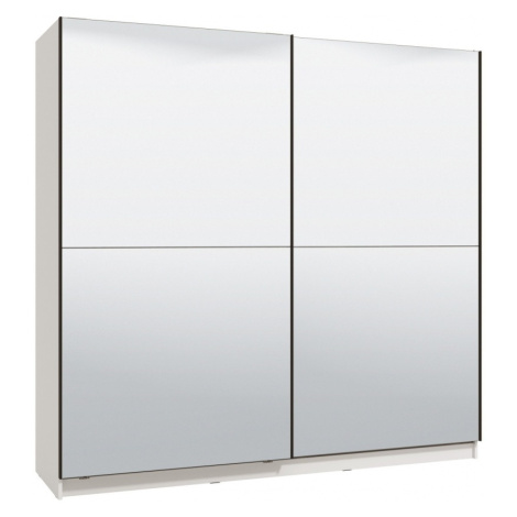 Zrkadlová skriňa s posuvnými dverami aubrey 220 - biela
