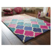 Ručně všívaný kusový koberec Illusion Rosella Pink/Blue - 120x170 cm Flair Rugs koberce