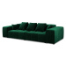 Zelená zamatová pohovka 320 cm Rome Velvet - Cosmopolitan Design