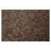 Kusový koberec Eton hnědý 97 čtverec - 400x400 cm Vopi koberce