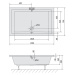 Polysan Polysan, DEEP hlboká sprchová vanička obdĺžnik 130x75x26cm, biela, 72942