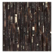 Hnedo-zlatý patchwork koberec z hovädzej kože 200 × 200 cm ARTVIN, 132402