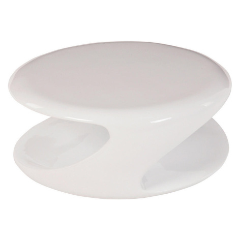 Livetastic KONFERENČNÝ STOLÍK, biela s vysokým leskom, plast, 80/33 cm