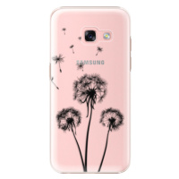Plastové puzdro iSaprio - Three Dandelions - black - Samsung Galaxy A3 2017