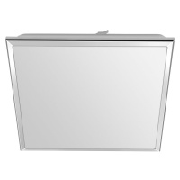 Sapho Sapho, SILVER stropné LED svietidlo 10W, 230V, 28x28cm, studená biela, chróm, AU464