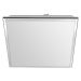 Sapho Sapho, SILVER stropné LED svietidlo 10W, 230V, 28x28cm, studená biela, chróm, AU464