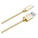 Kábel Aligator Premium USB-C na USB 2A, zlatá