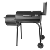 Gril Strend Pro Porter, BBQ, na drevené uhlie, 2v1 - grilovanie a údenie, 110x65x115 cm