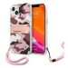 Kryt Guess GUHCP13MKCABPI iPhone 13 6,1" pink hardcase Camo Strap Collection (GUHCP13MKCABPI)