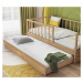 Detská posteľ 100x200cm so zábranami cody - dub svetlý