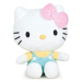 Sanrio Hello Kitty Plush Figure Pink Bow Blue Shirt 25 cm