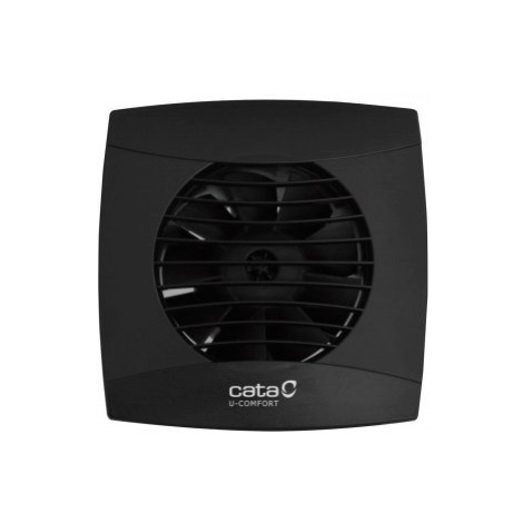 Cata Cata, UC-10 T kúpeľňový ventilátor axiálny s časovačom, 8W, potrubie 100mm, čierna, 0120210