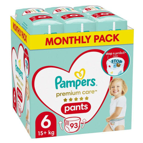 PAMPERS Premium Care Nohavičky plienkové veľ. 6 (15+ kg) 93 ks