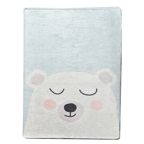 Detský koberec Baby Bear 100x160 cm sivý