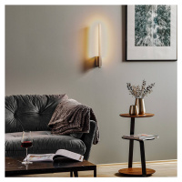 Quitani LED nástenné svietidlo Tolu, vertikálne, nikel, výška 45 cm