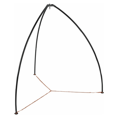 KONDELA Haki stojan na závesné hojdacie kreslo čierna Tempo Kondela