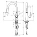 Hansgrohe Talis M51, drezová batéria s výsuvnou spŕškou, vzhľad nehrdzavejúcej ocele, HAN-728158