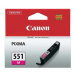 Canon CLI-551M 6510B001 purpurová (magenta) originálna cartridge