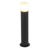 Vonkajšia lampa čierna s opálovo bielym odtieňom 50 cm - Odense