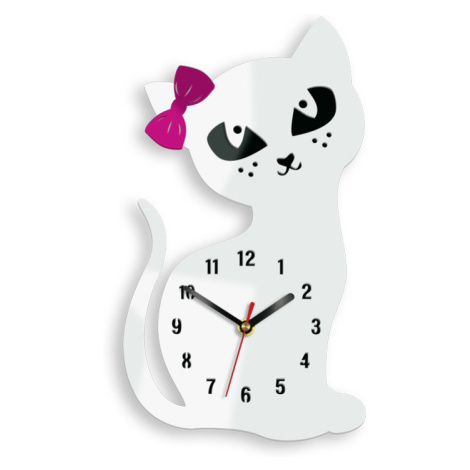 Moderné nástenné hodiny CAT WHITE white