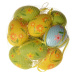 Sada veľkonočných vajíčok v sieťke 12 ks, farebná, 6 cm
