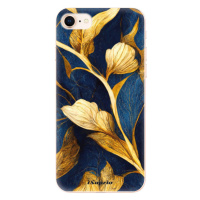 Odolné silikónové puzdro iSaprio - Gold Leaves - iPhone 8
