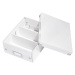 Biely kartónový úložný box s vekom 22x28x10 cm Click&Store – Leitz