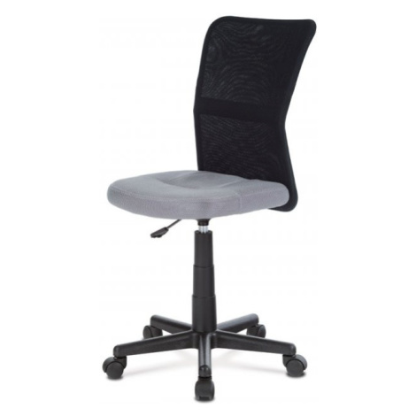 AUTRONIC KA-2325 GREY kancelárska stolička, sivá mesh, plastový kríž, sieťovina čierna