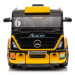 mamido Detský elektrický kamión Mercedes Axor LCD MP4 s návesom žltý