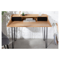 LuxD Dizajnový písací stôl Kiana II 110 cm vzor dub