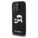 Karl Lagerfeld Liquid Silicone Double Heads MagSafe kryt iPhone 16 Pro čierny