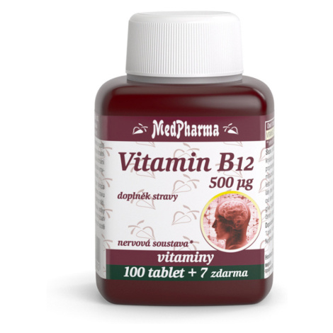 MEDPHARMA Vitamín B12 500 mcg 107 tabliet