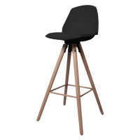 Dkton 23607 Dizajnová pultová stolička Nerea, čierna