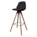 Dkton 23607 Dizajnová pultová stolička Nerea, čierna