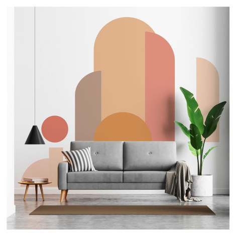 Samolepka na stenu 90x185 cm Abstract Sunset – Ambiance