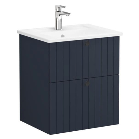 Kúpeľňová skrinka s umývadlom VitrA Root 60x67x46 cm modrá mat ROOTG60BINTS