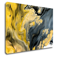 Impresi Obraz Abstraktný žlto sivý - 70 x 50 cm