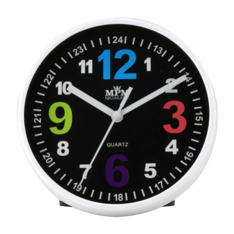 Nástenné hodiny MPM, 3685.90 - čierna, 15cm