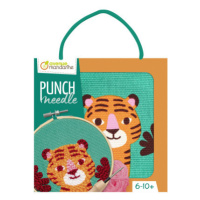 Punch needle - detské vyšívanie dutou ihlou - Tiger