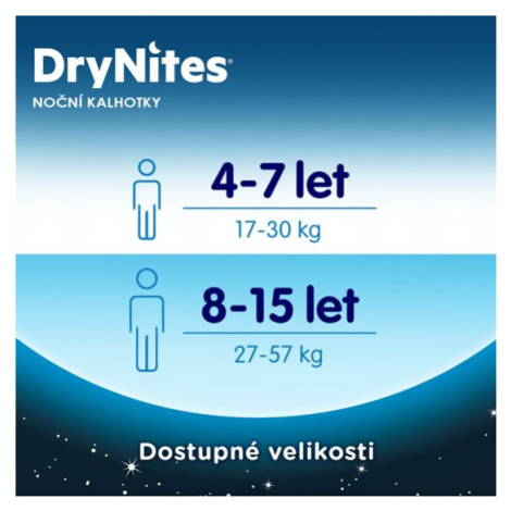 HUGGIES® DryNites Nohavičky plienkové jednorazové pre dievča 8-15 rokov (27-57 kg) 9 ks